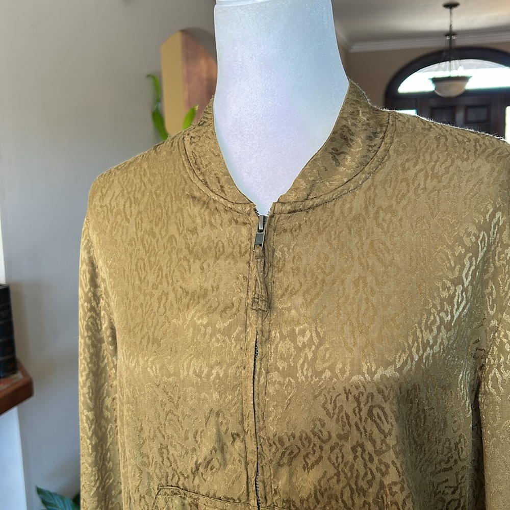 Maeve by Anthropolgie Satin bomber Jacket szM - Picture 4 of 15